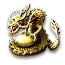 Golden Dragon Statue